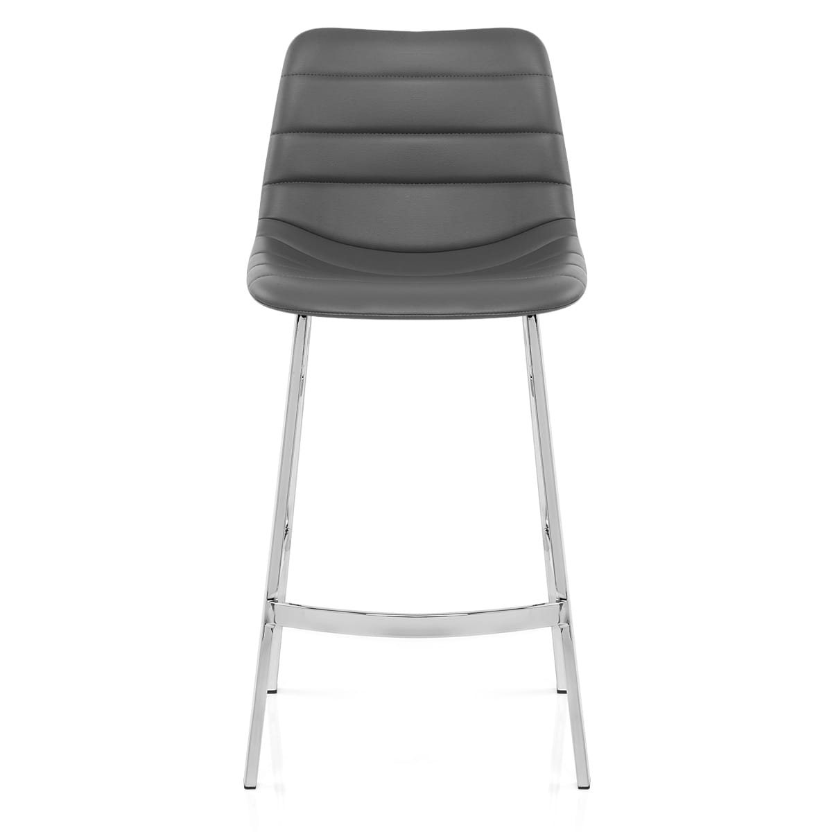 Taburete Polipiel Cromo - Scala Gris