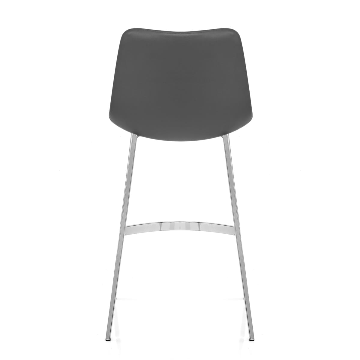Taburete Polipiel Cromo - Scala Gris
