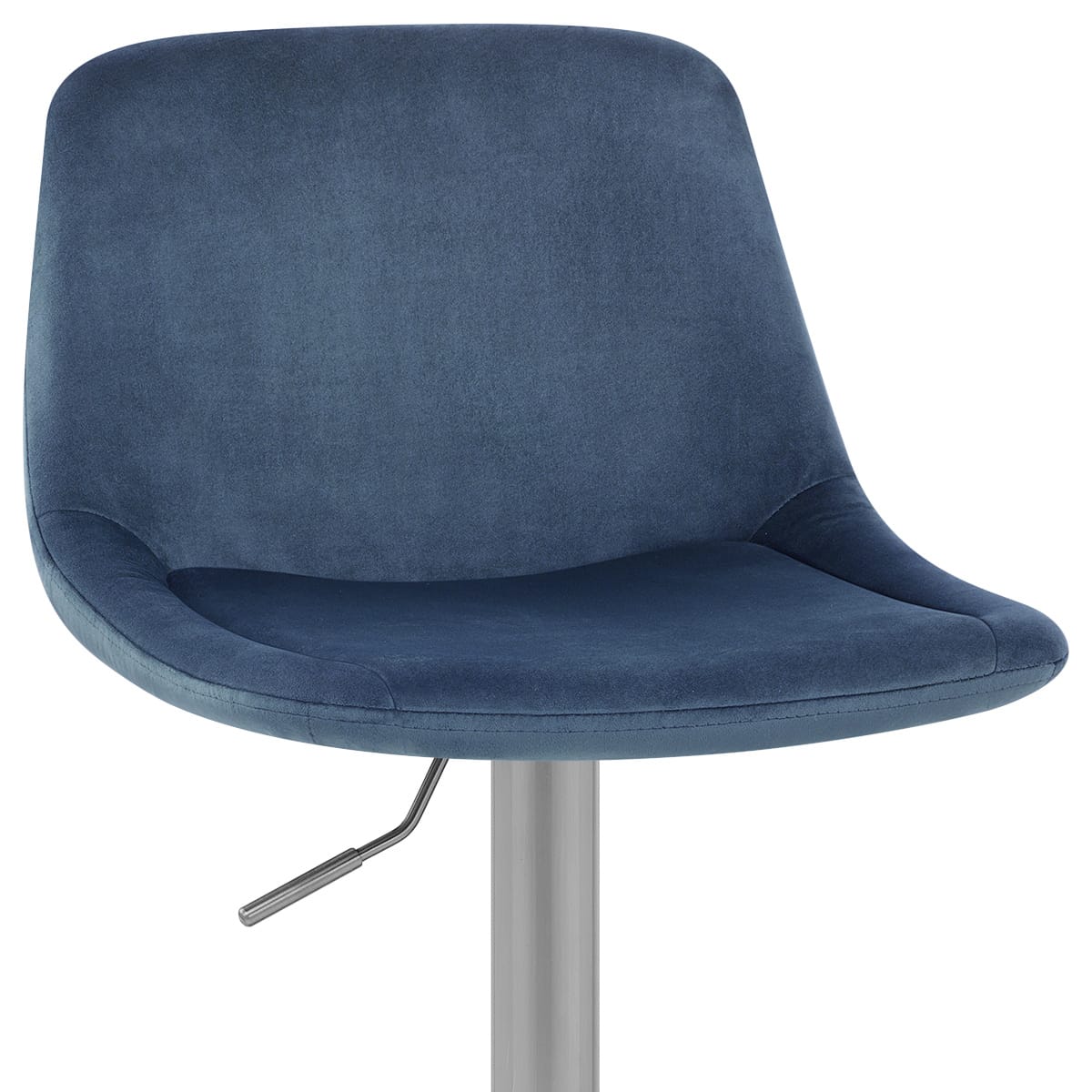 Taburete Terciopelo Satinado - Scoop Azul