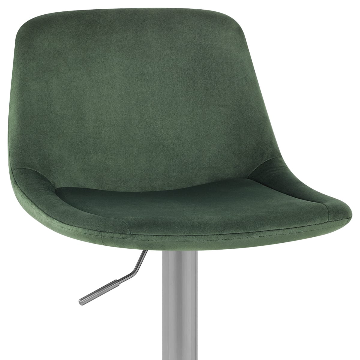 Taburete Terciopelo Satinado - Scoop Verde