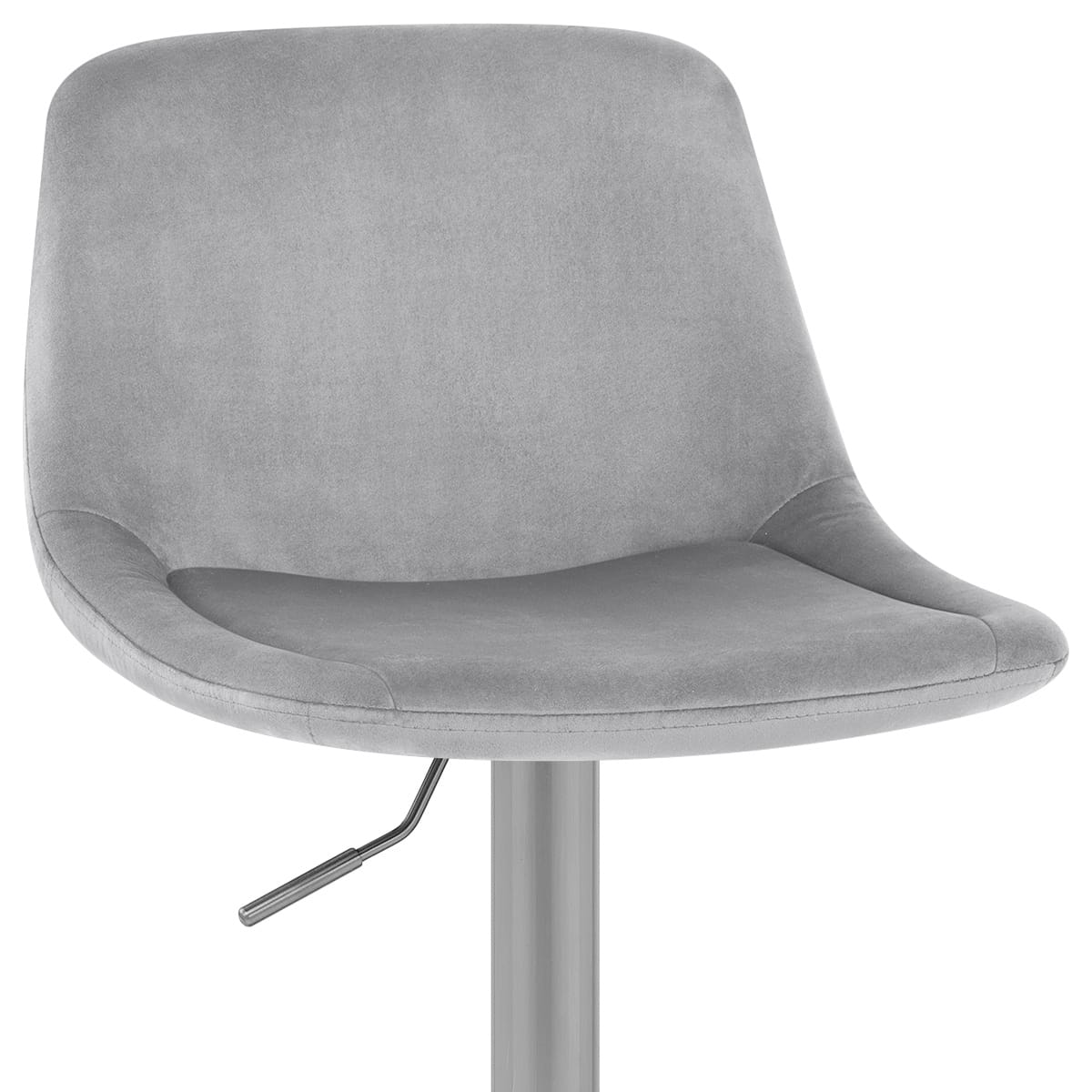 Taburete Terciopelo Satinado - Scoop Gris