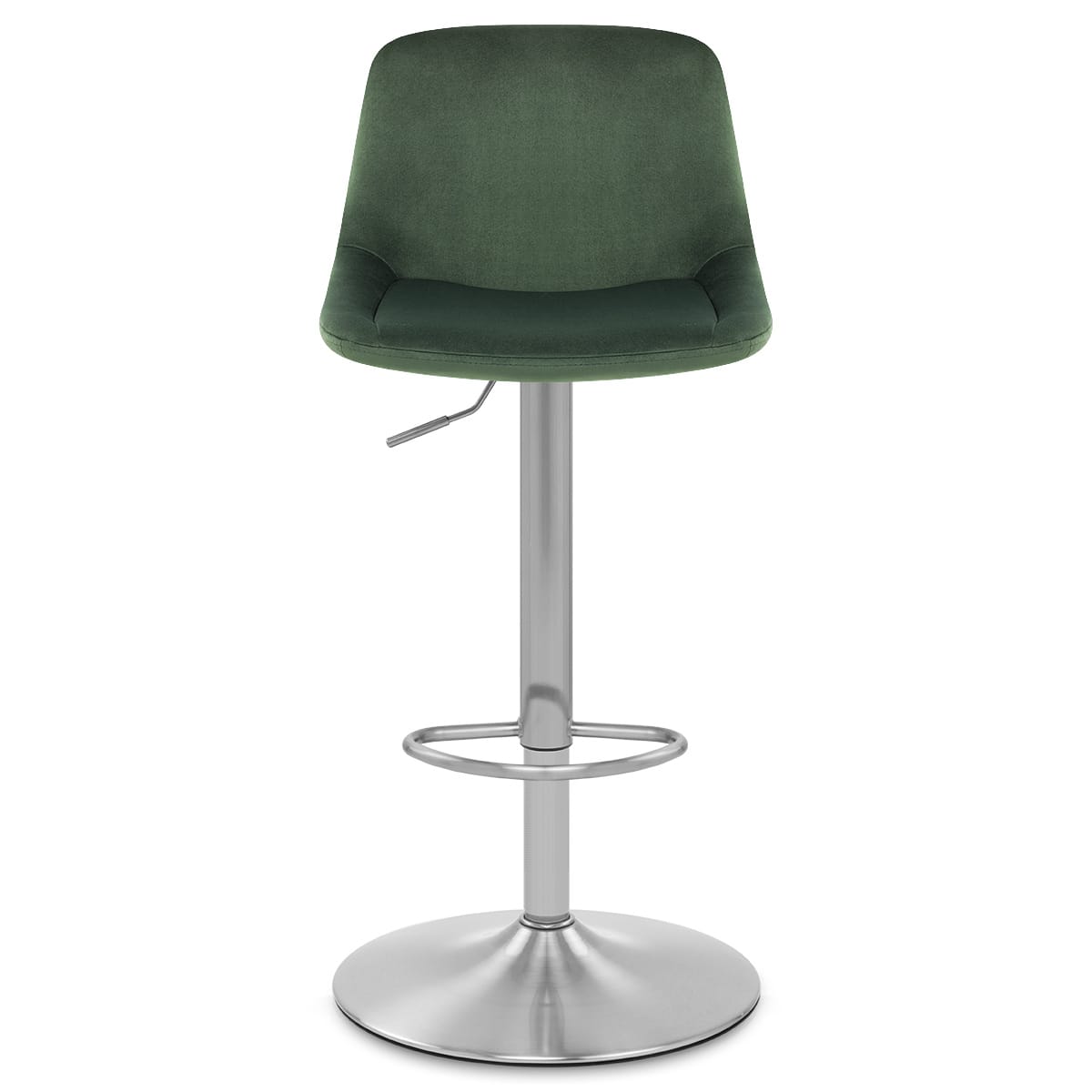 Taburete Terciopelo Satinado - Scoop Verde