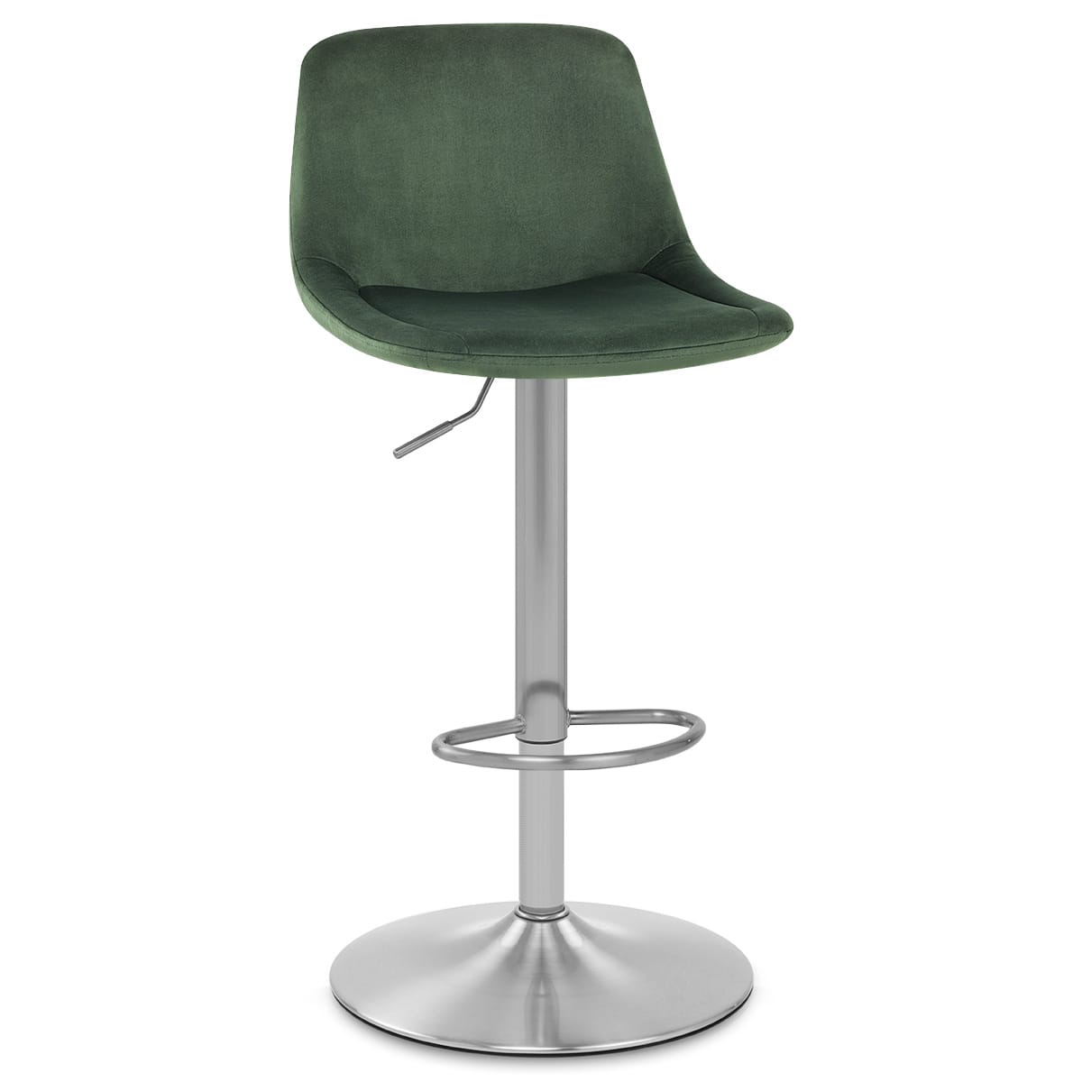 Taburete Terciopelo Satinado - Scoop Verde