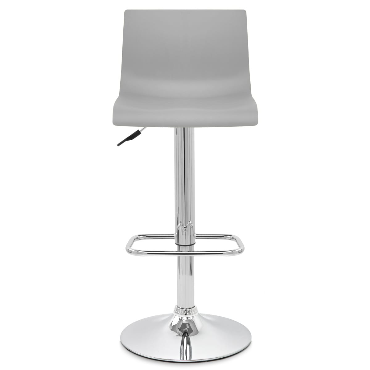 Taburete Plástico Cromo - Serena Gris