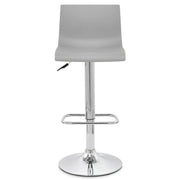 Taburete Plástico Cromo - Serena Gris