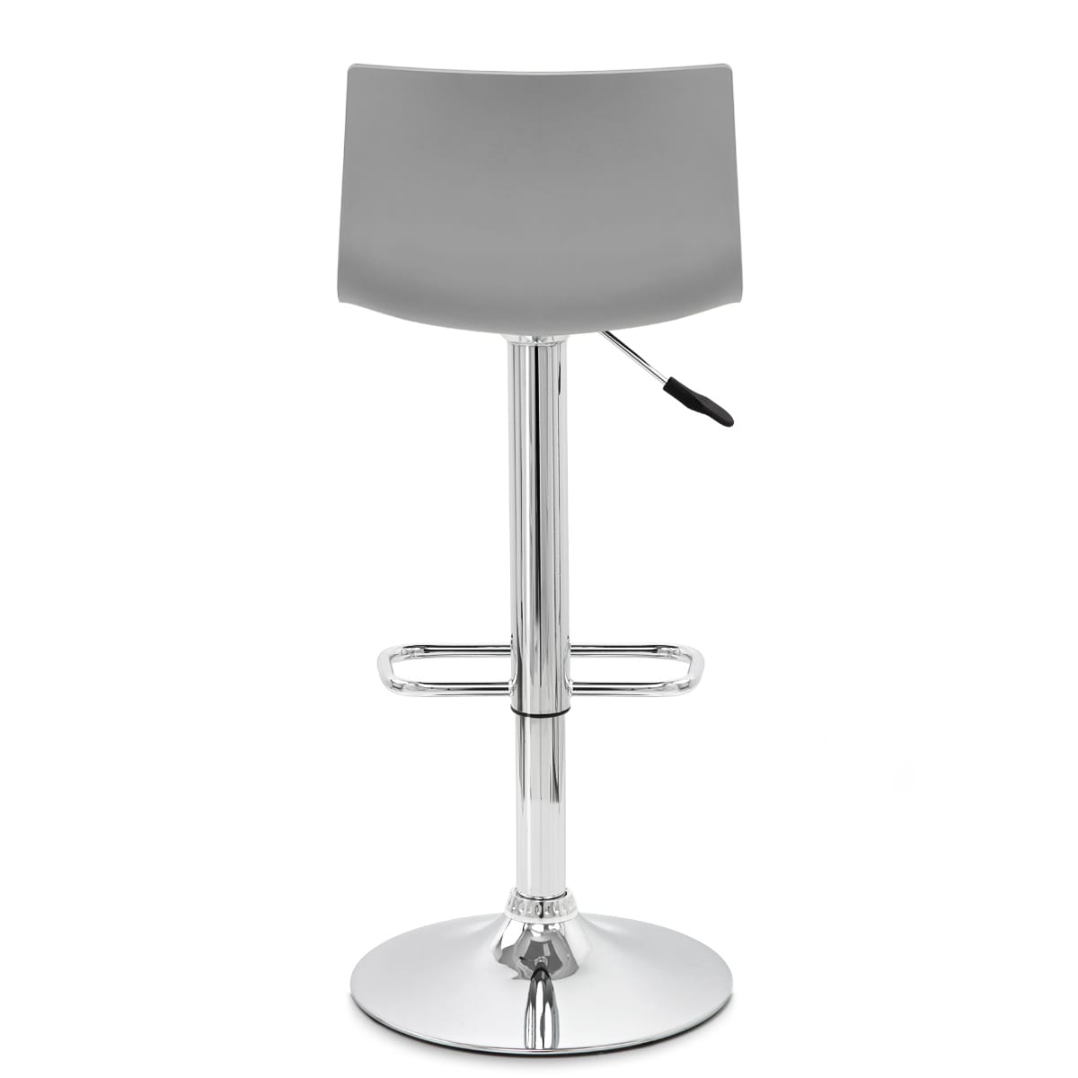 Taburete Plástico Cromo - Serena Gris