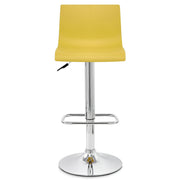 Taburete Plástico Cromo - Serena Amarillo