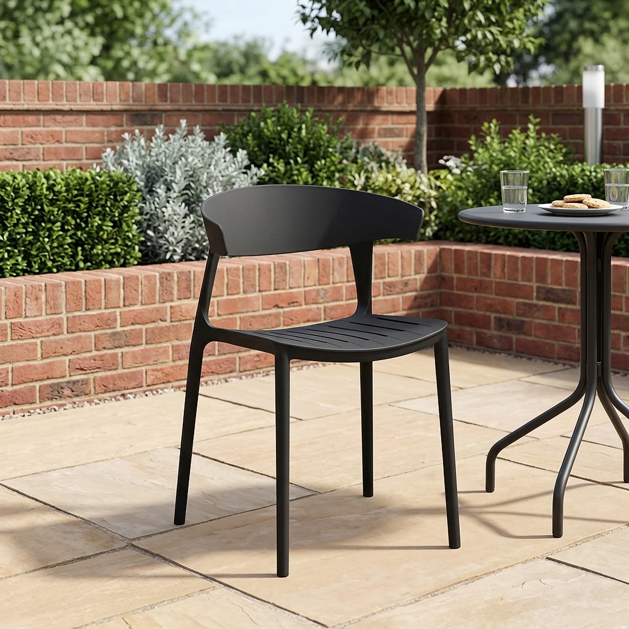 Silla Resina Exterior - Sky Garden Negro