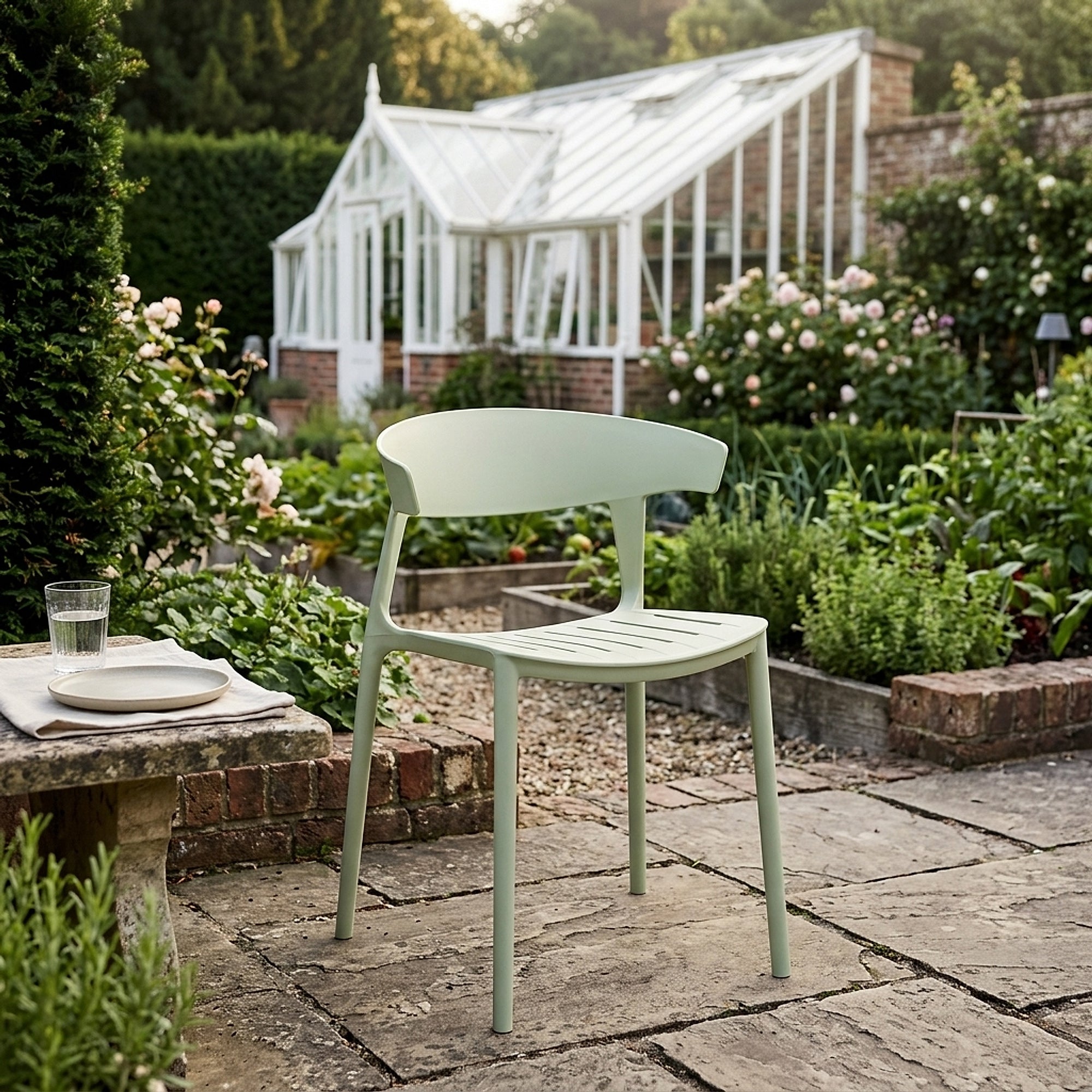 Silla Resina Exterior - Sky Garden Verde