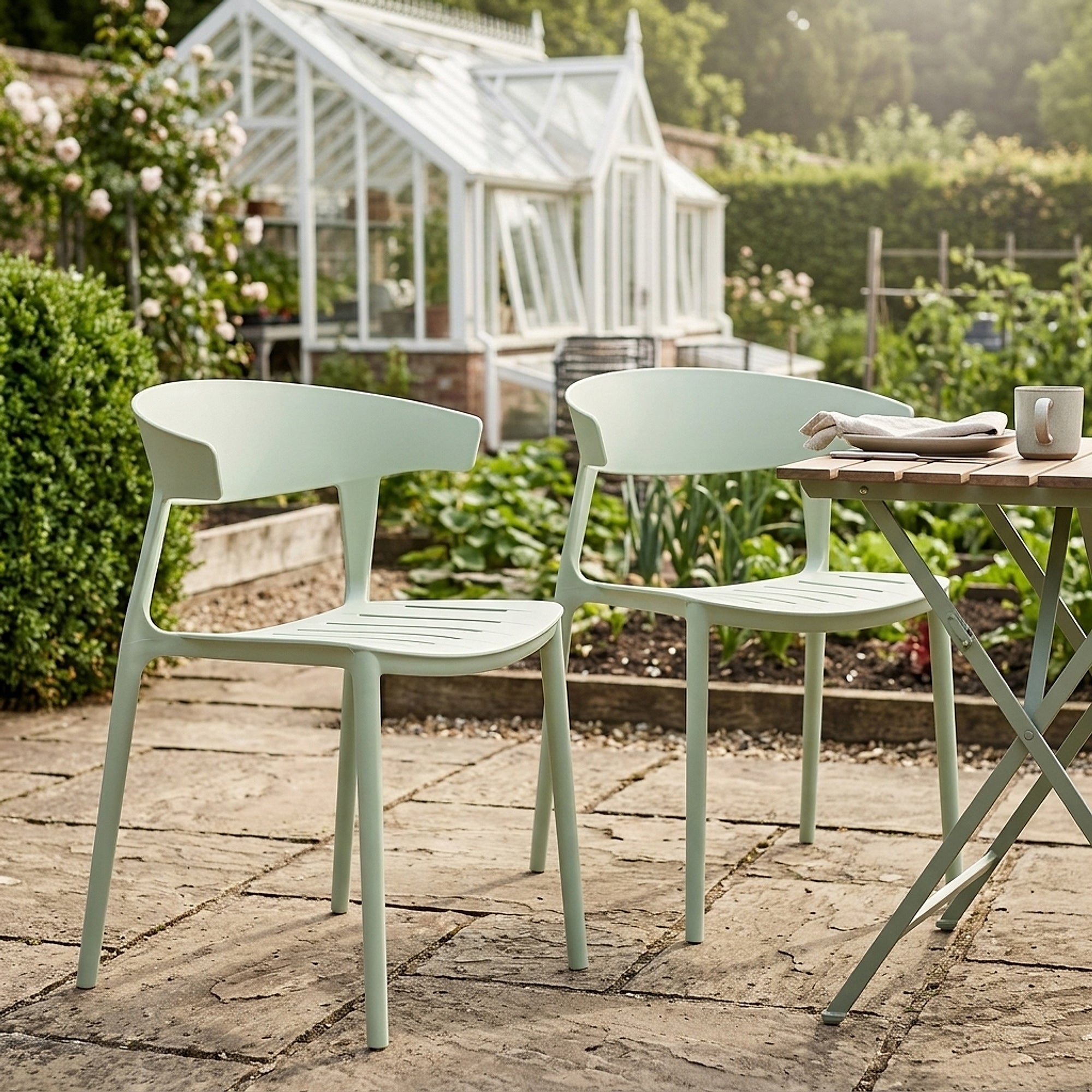 Silla Resina Exterior - Sky Garden Verde