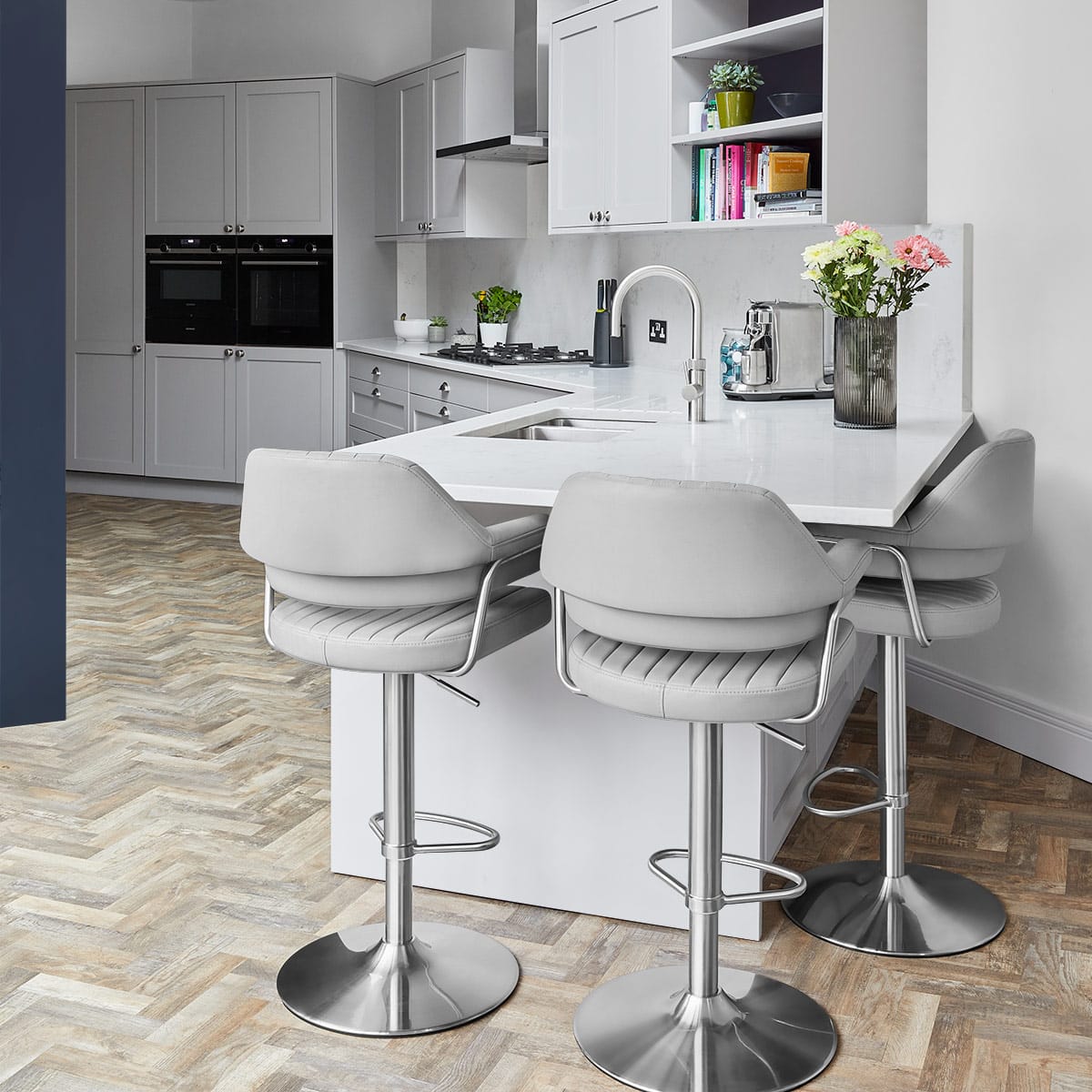Skyline Brushed PU Gris