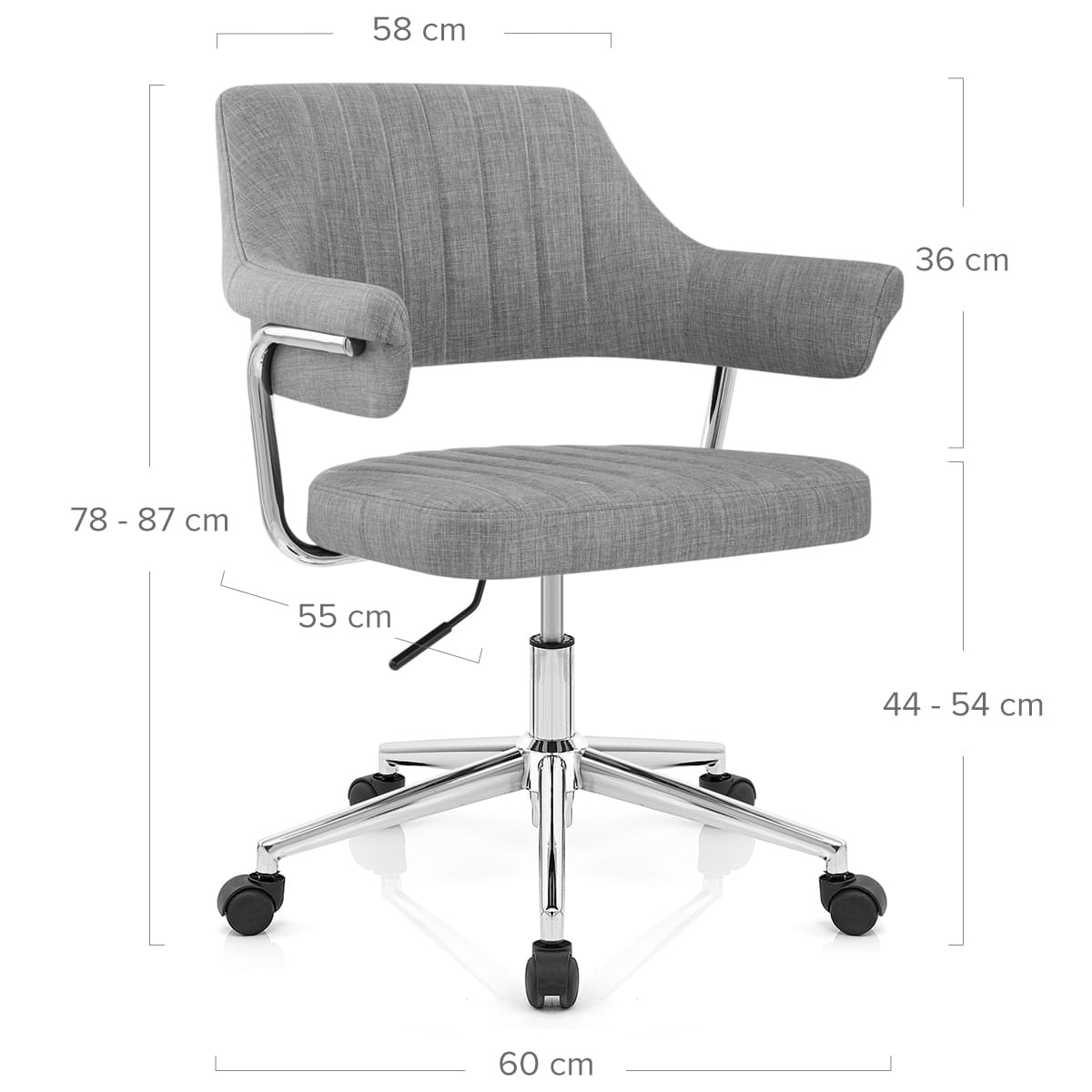 Silla Oficina Tela - Skyline Gris