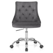 Silla Oficina Terciopelo - Sofia Gris Oscuro
