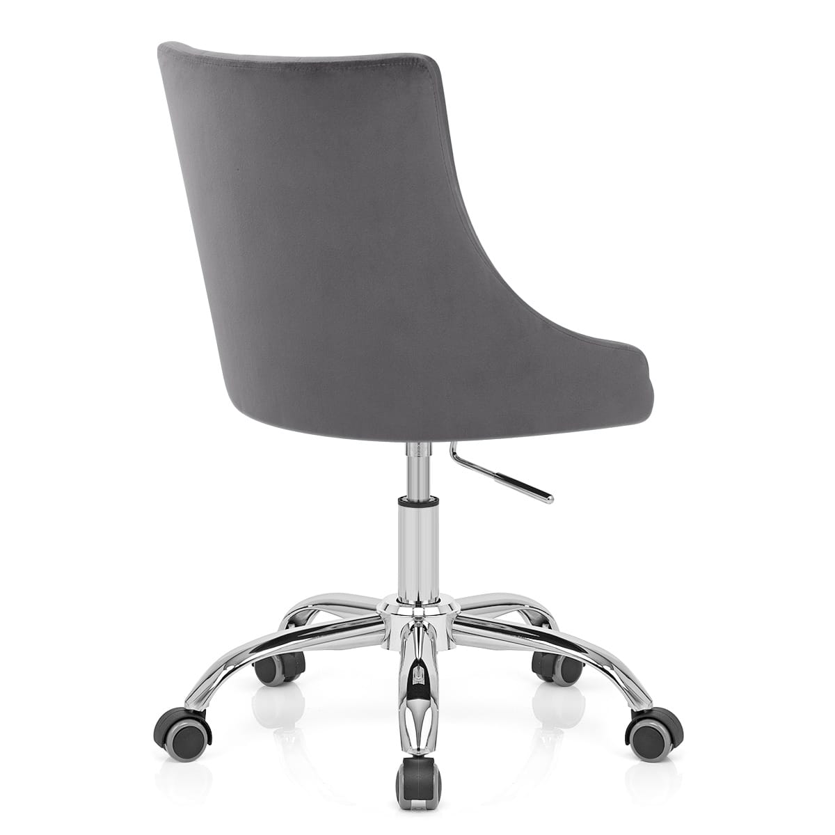 Silla Oficina Terciopelo - Sofia Gris Oscuro