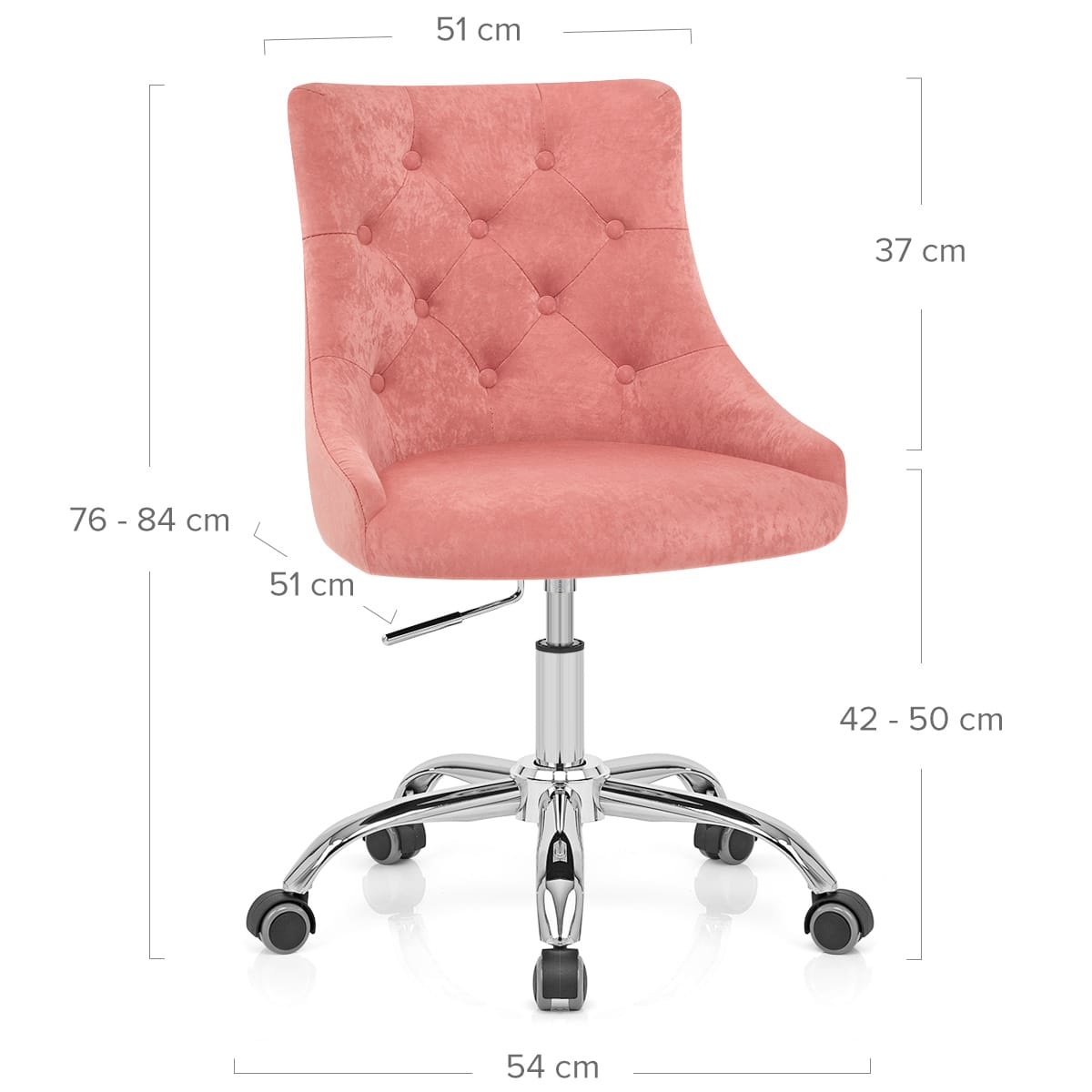 Silla Oficina Terciopelo - Sofia Rosa