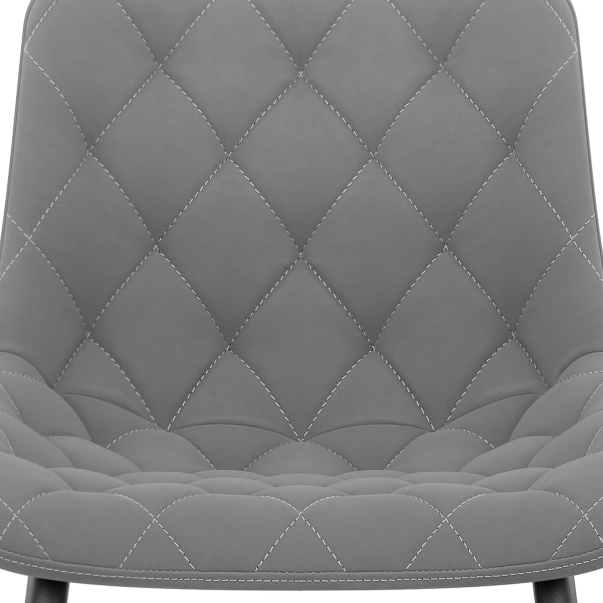Taburete Polipiel Metal - Soho Gris