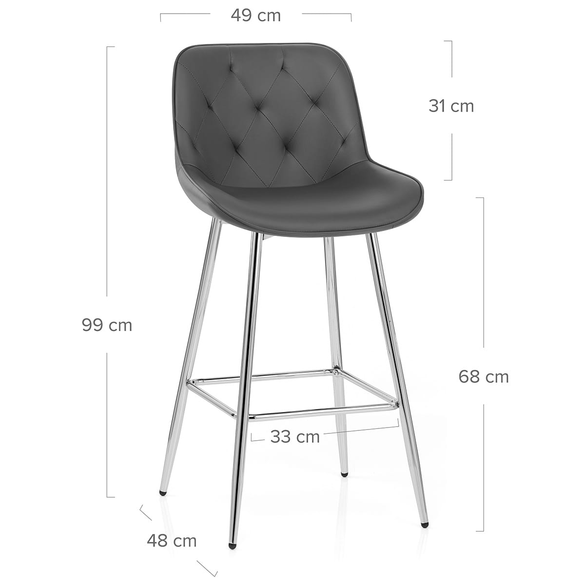 Taburete Polipiel - Sprint Gris