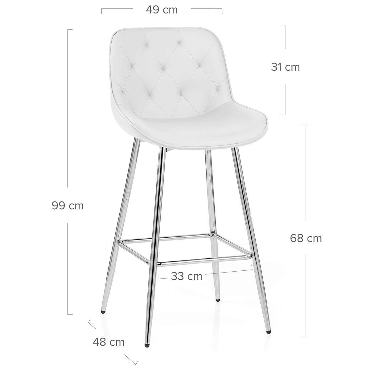 Taburete Polipiel - Sprint Blanco