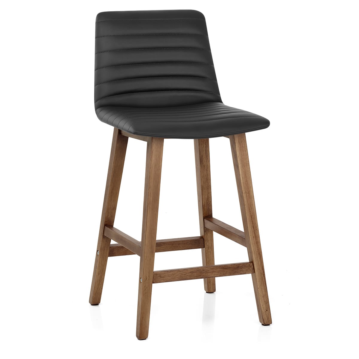 Taburete Polipiel Madera - Spritz Negro