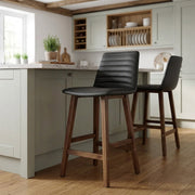 Taburete Polipiel Madera - Spritz Negro