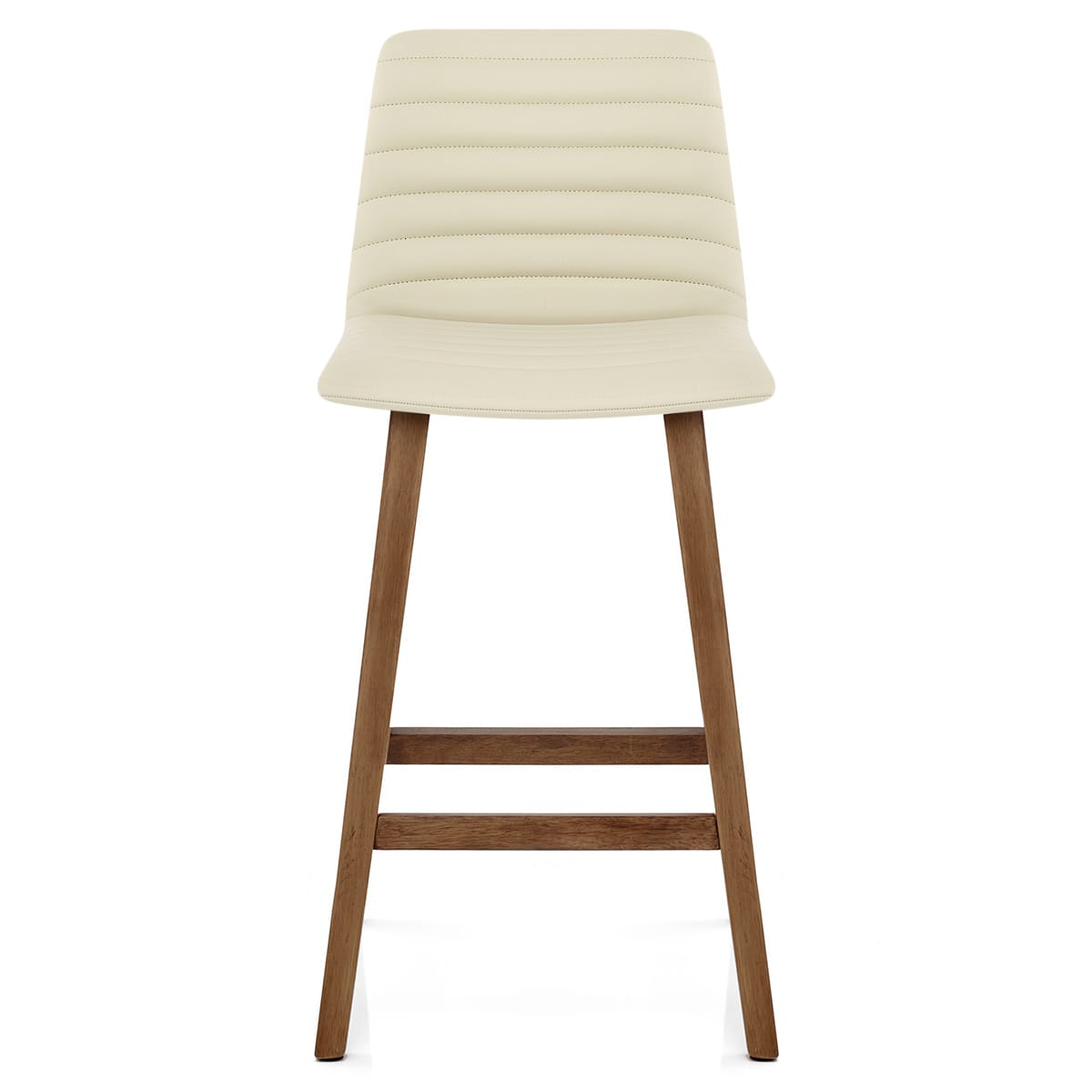 Taburete Polipiel Madera - Spritz Crema