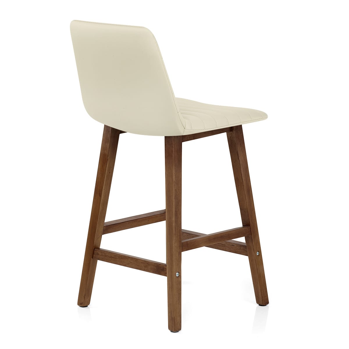 Taburete Polipiel Madera - Spritz Crema