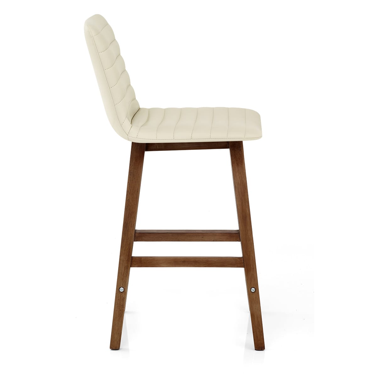 Taburete Polipiel Madera - Spritz Crema
