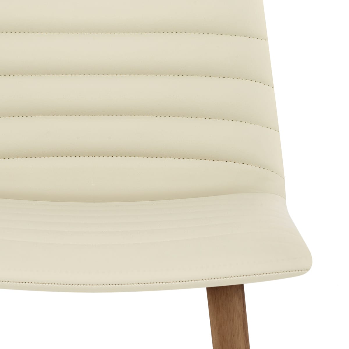 Taburete Polipiel Madera - Spritz Crema