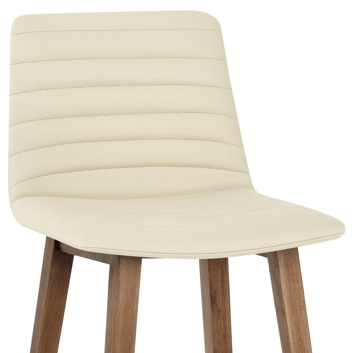Taburete Polipiel Madera - Spritz Crema