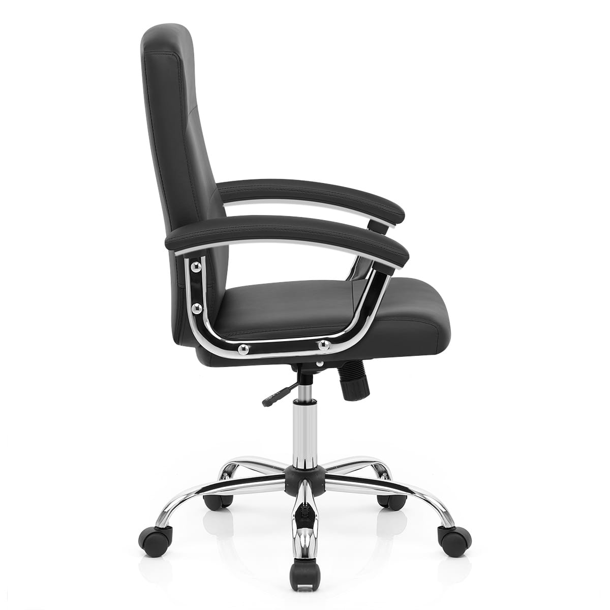 Silla Oficina Polipiel - Stanford Negro