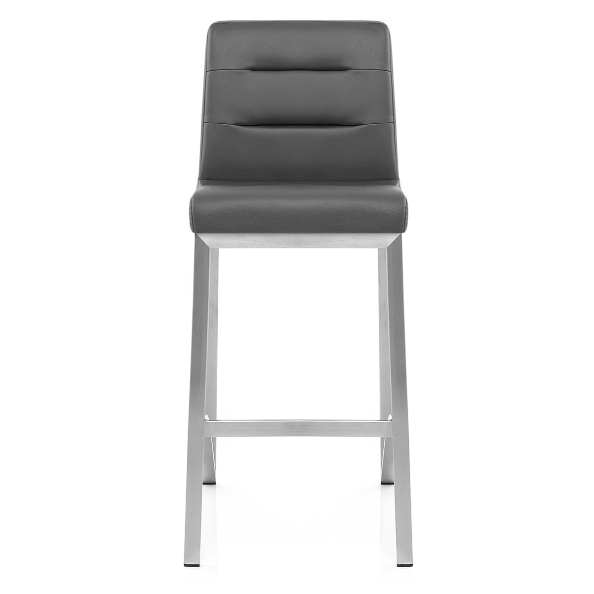 Taburete Polipiel Satinado - Estela Gris