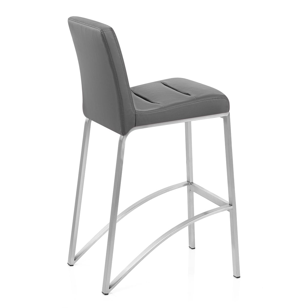 Taburete Polipiel Satinado - Estela Gris