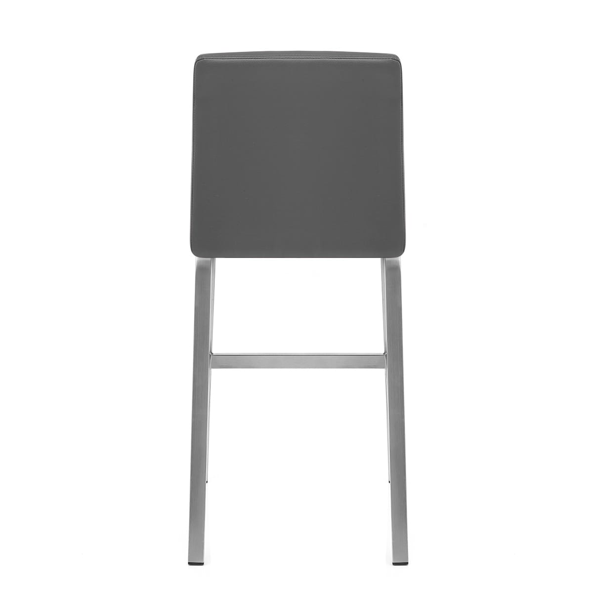 Taburete Polipiel Satinado - Estela Gris
