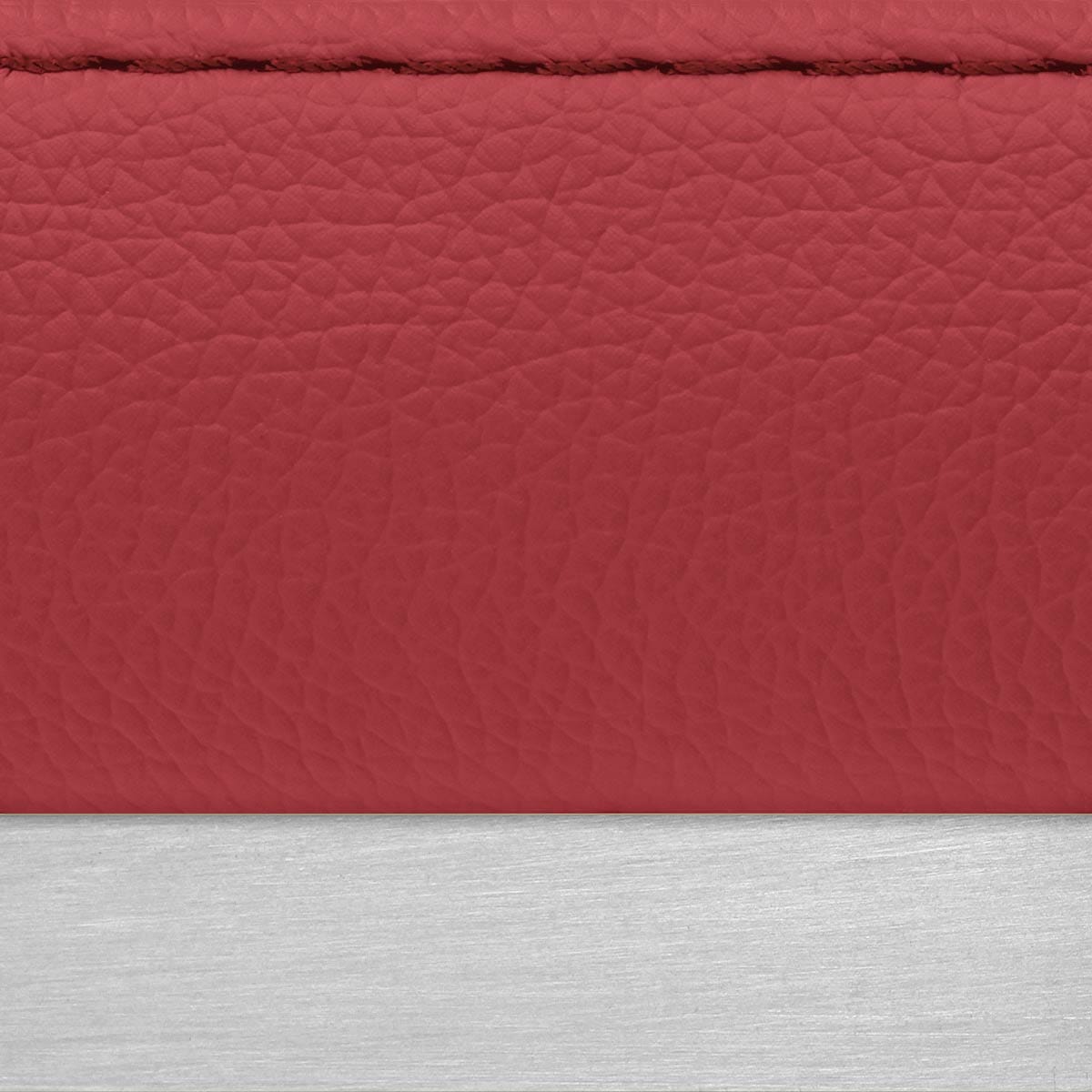 Taburete Polipiel Satinado - Estela Rojo