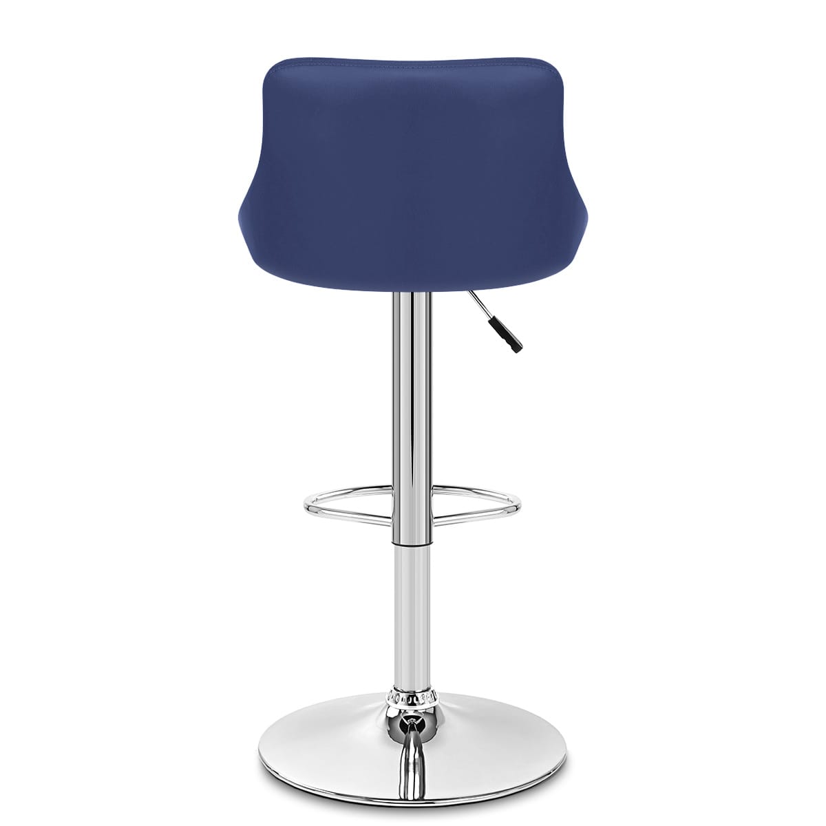 Taburete Polipiel Cromo - Stitch Azul