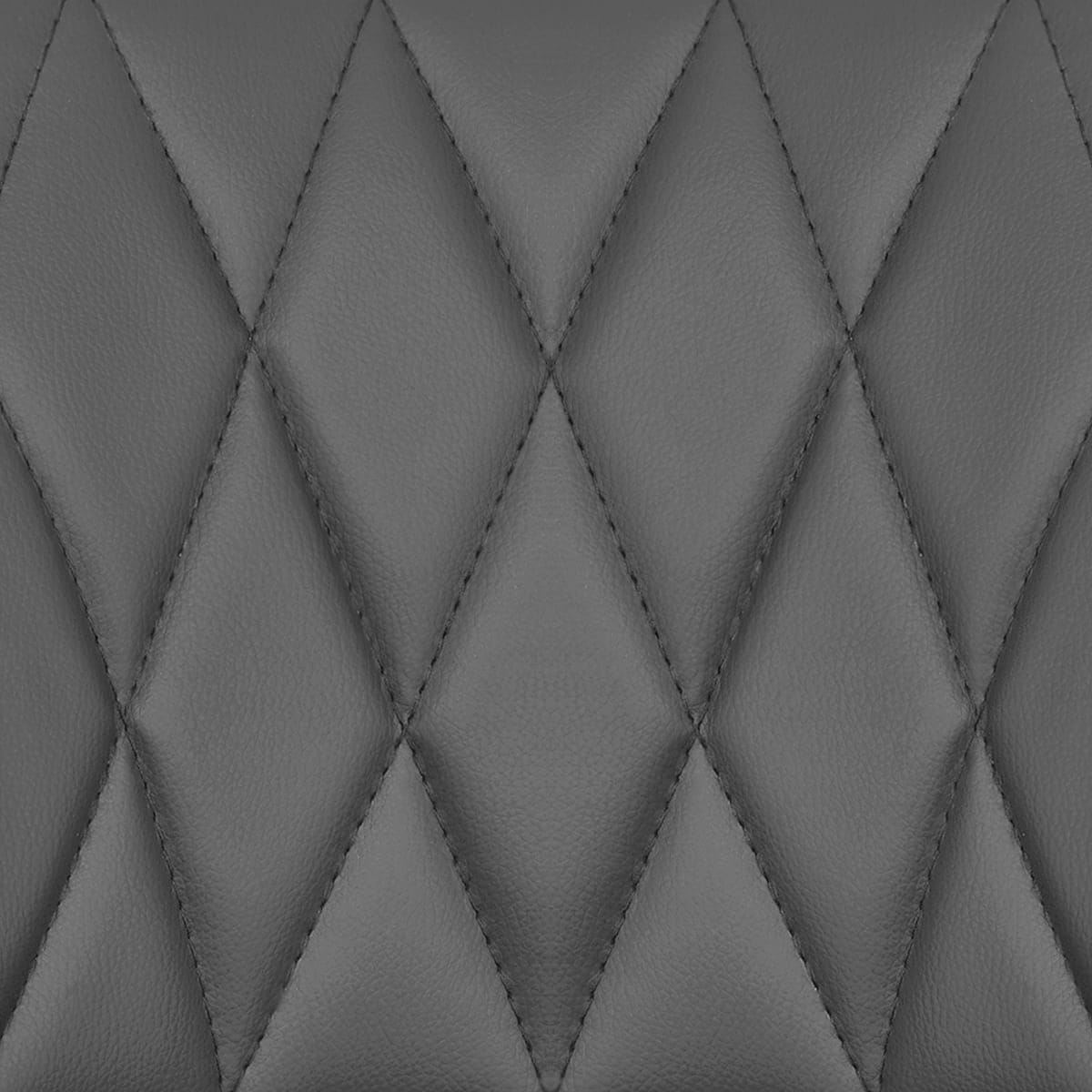 Taburete Polipiel Cromo - Stitch Gris