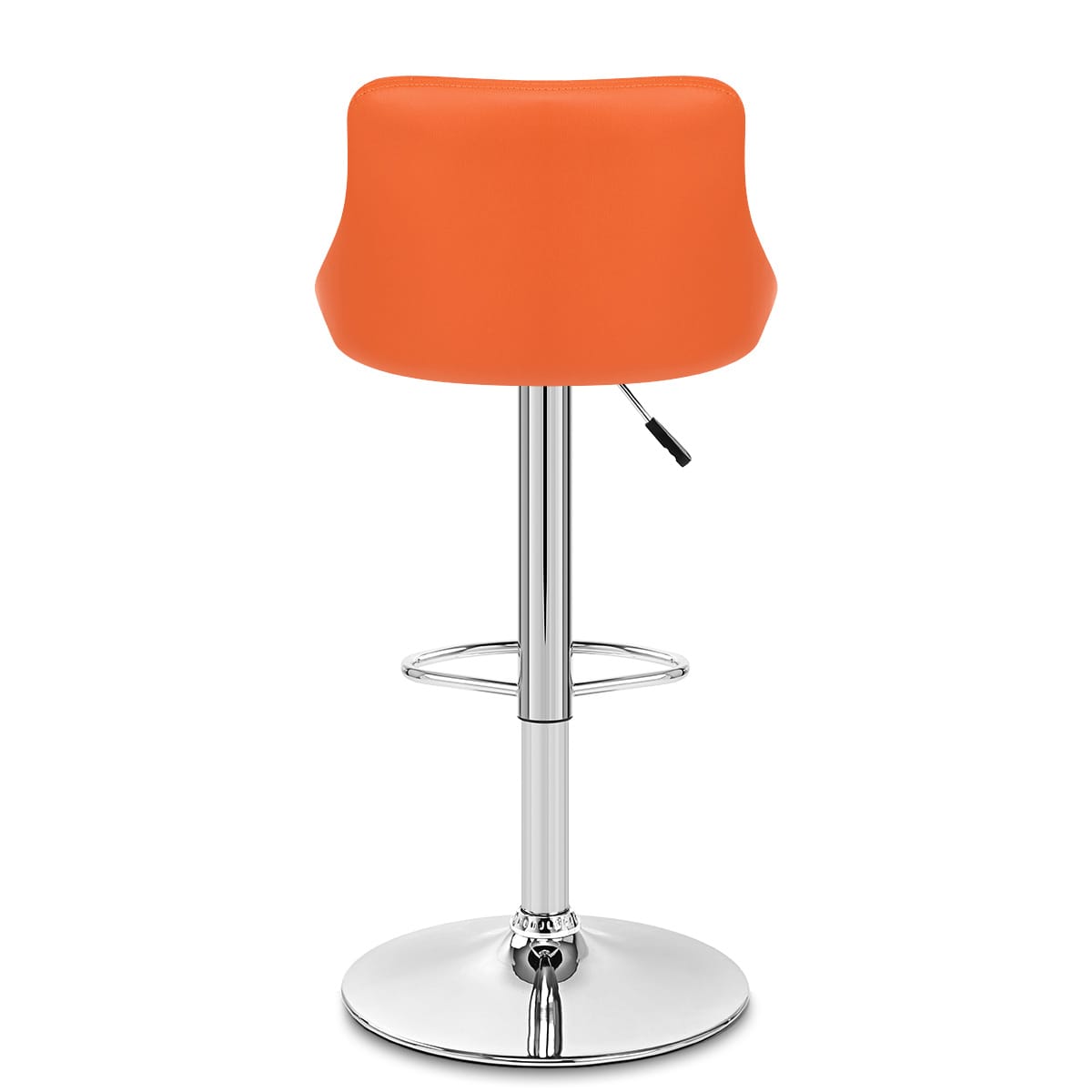 Taburete Polipiel Cromo - Stitch Naranja
