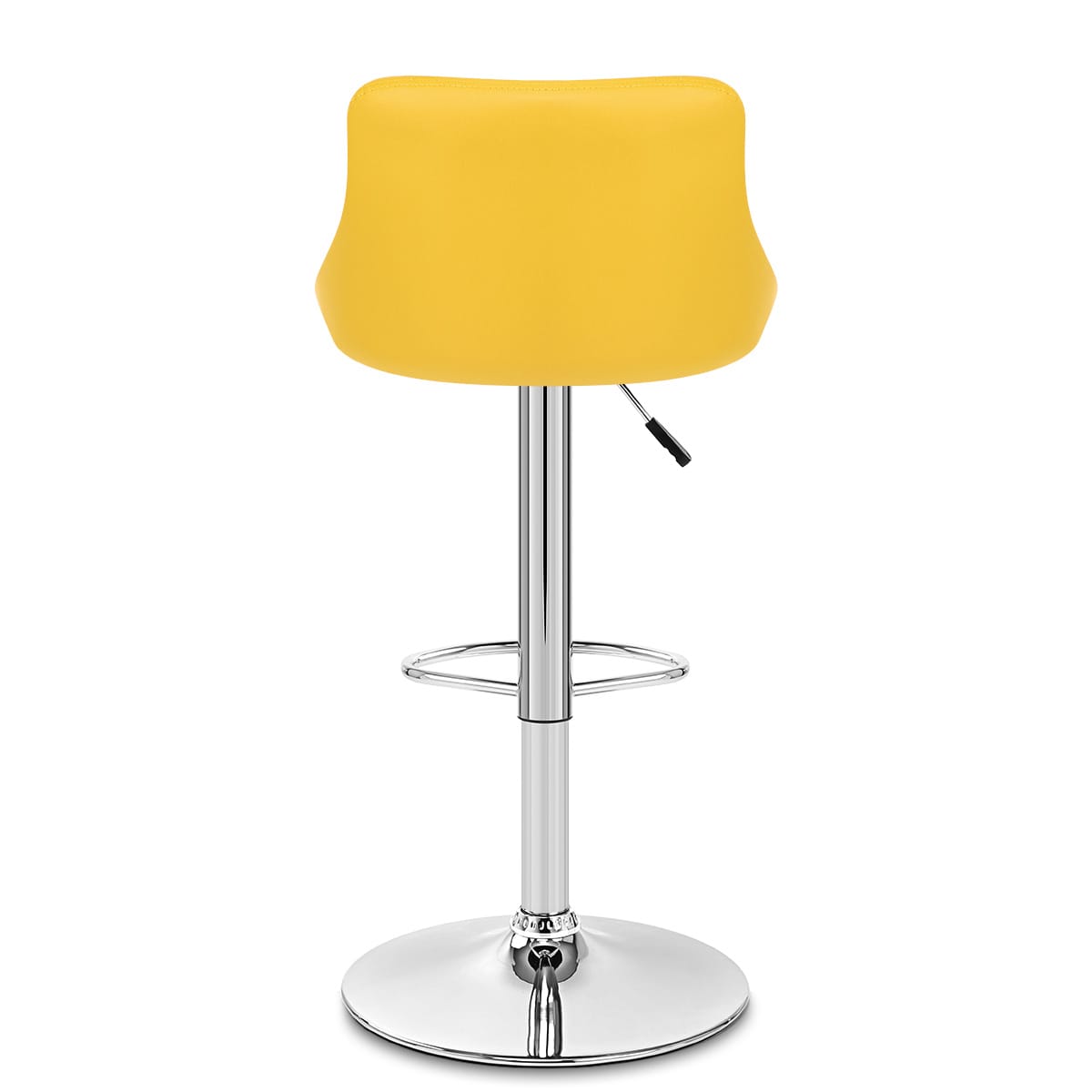 Taburete Polipiel Cromo - Stitch Amarillo