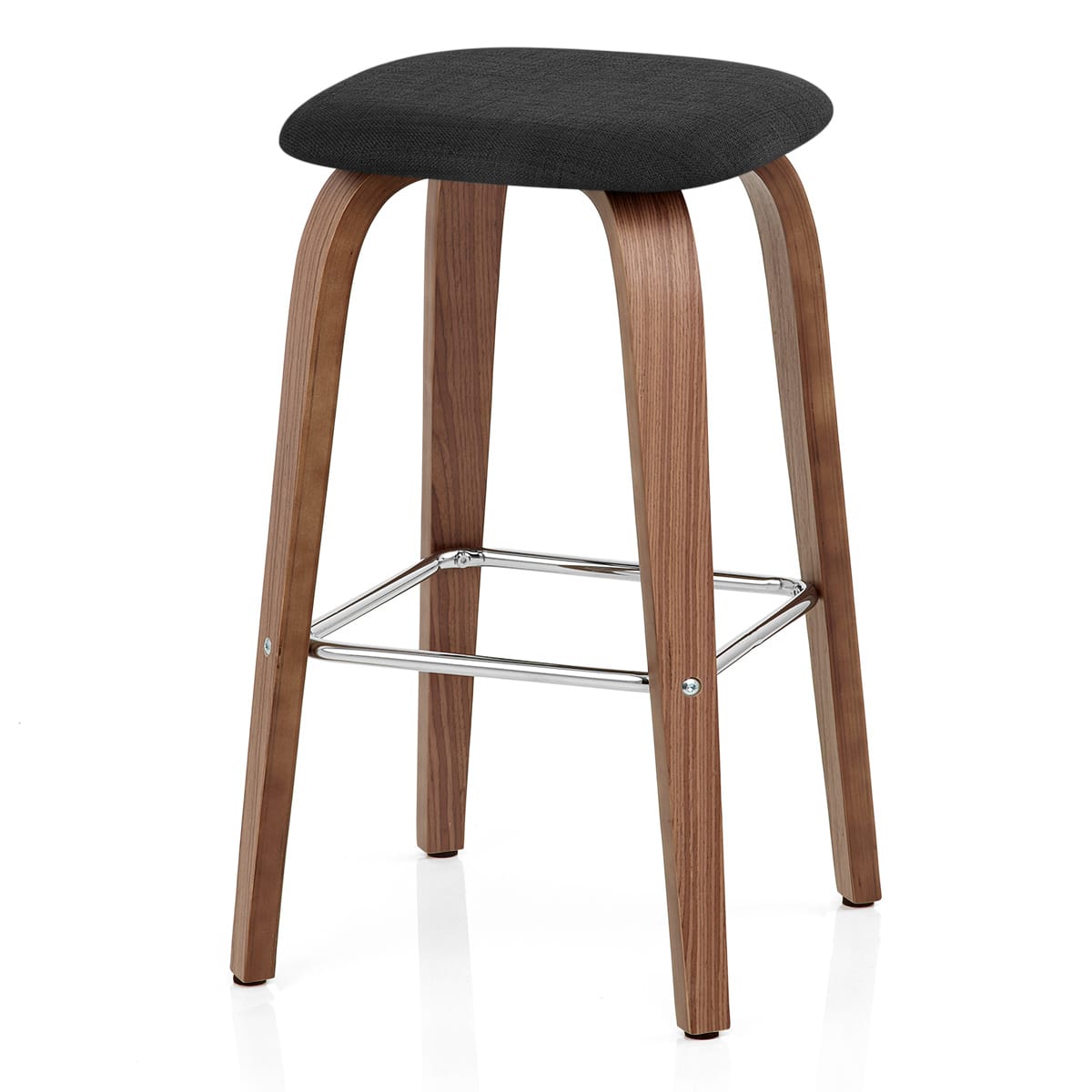 Taburete Tela Madera - Stockholm Negro