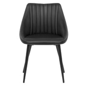 Silla Cuero Auténtico - Strata Negro