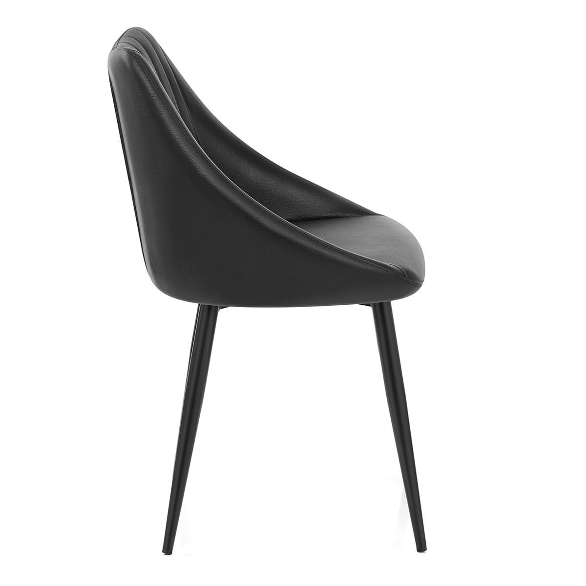 Silla Cuero Auténtico - Strata Negro