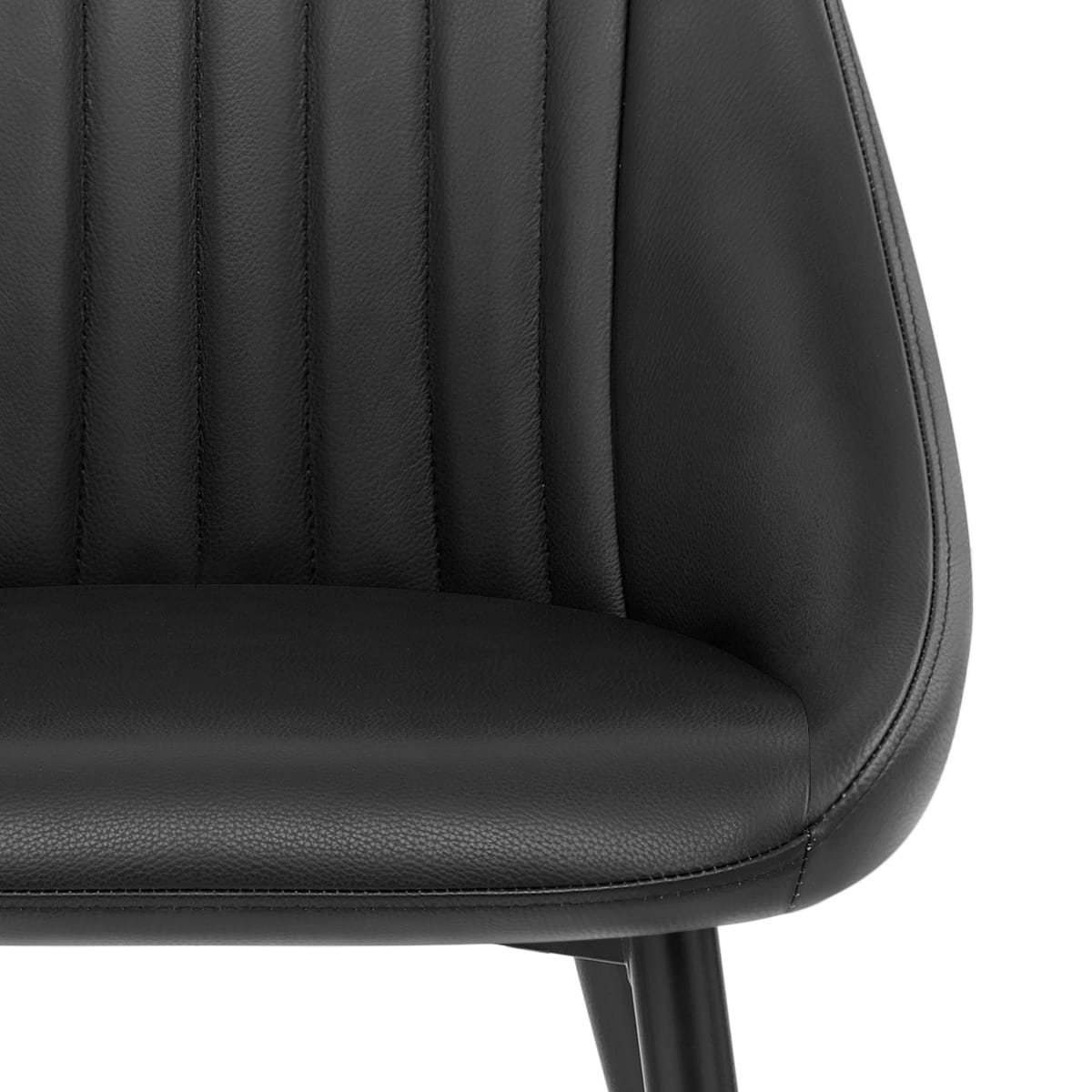 Silla Cuero Auténtico - Strata Negro