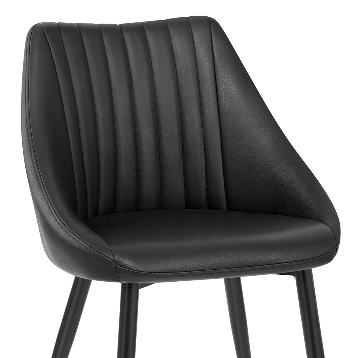 Silla Cuero Auténtico - Strata Negro