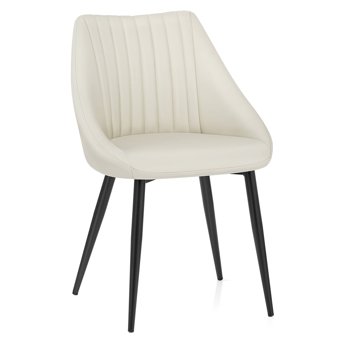 Silla Cuero Auténtico - Strata Crema