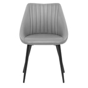 Silla Cuero Auténtico - Strata Gris