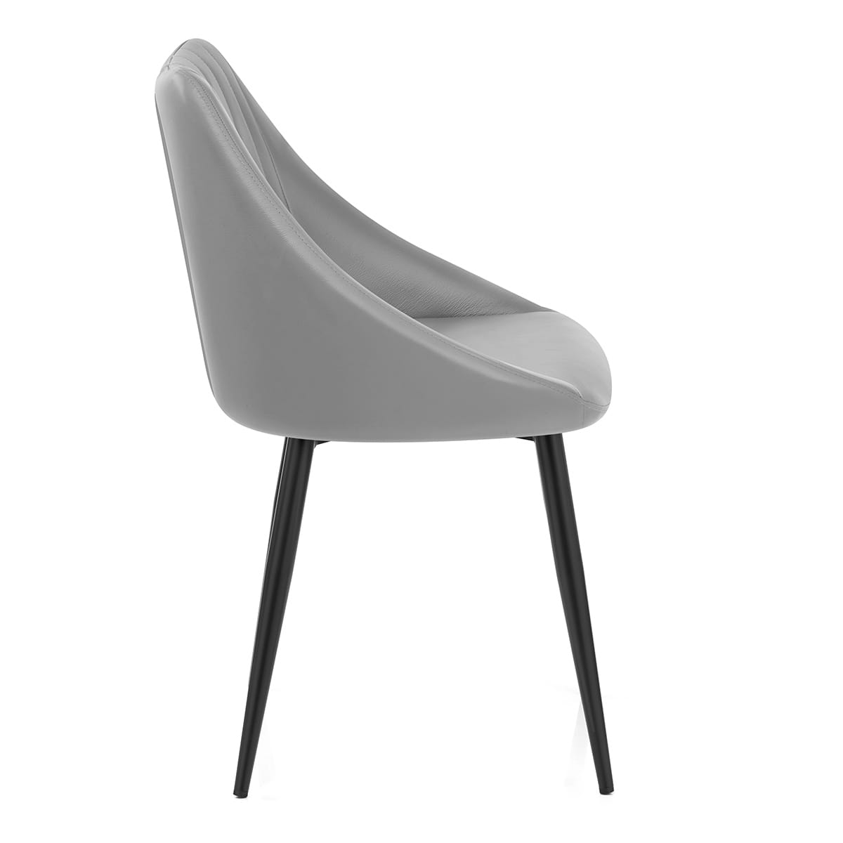 Silla Cuero Auténtico - Strata Gris