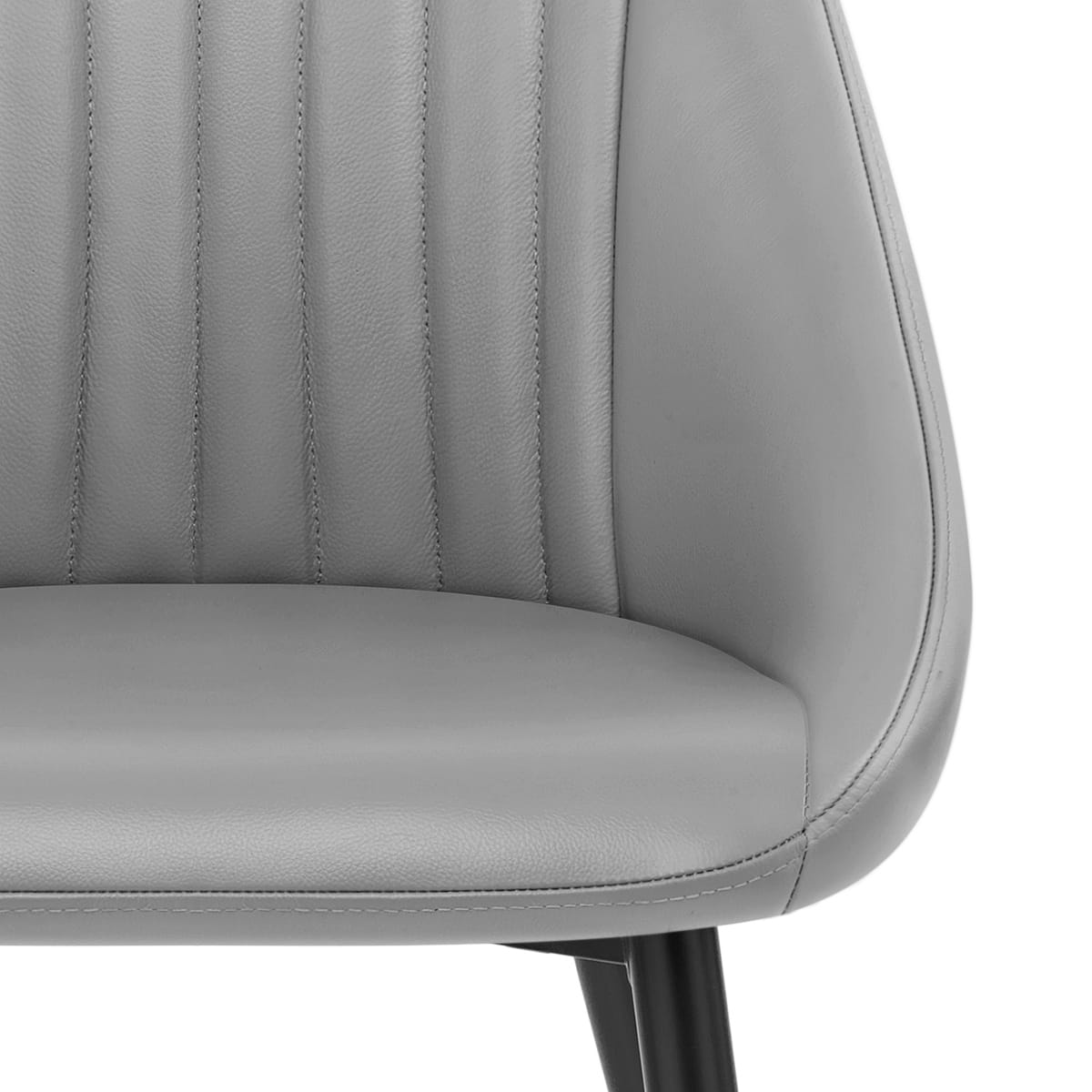 Silla Cuero Auténtico - Strata Gris
