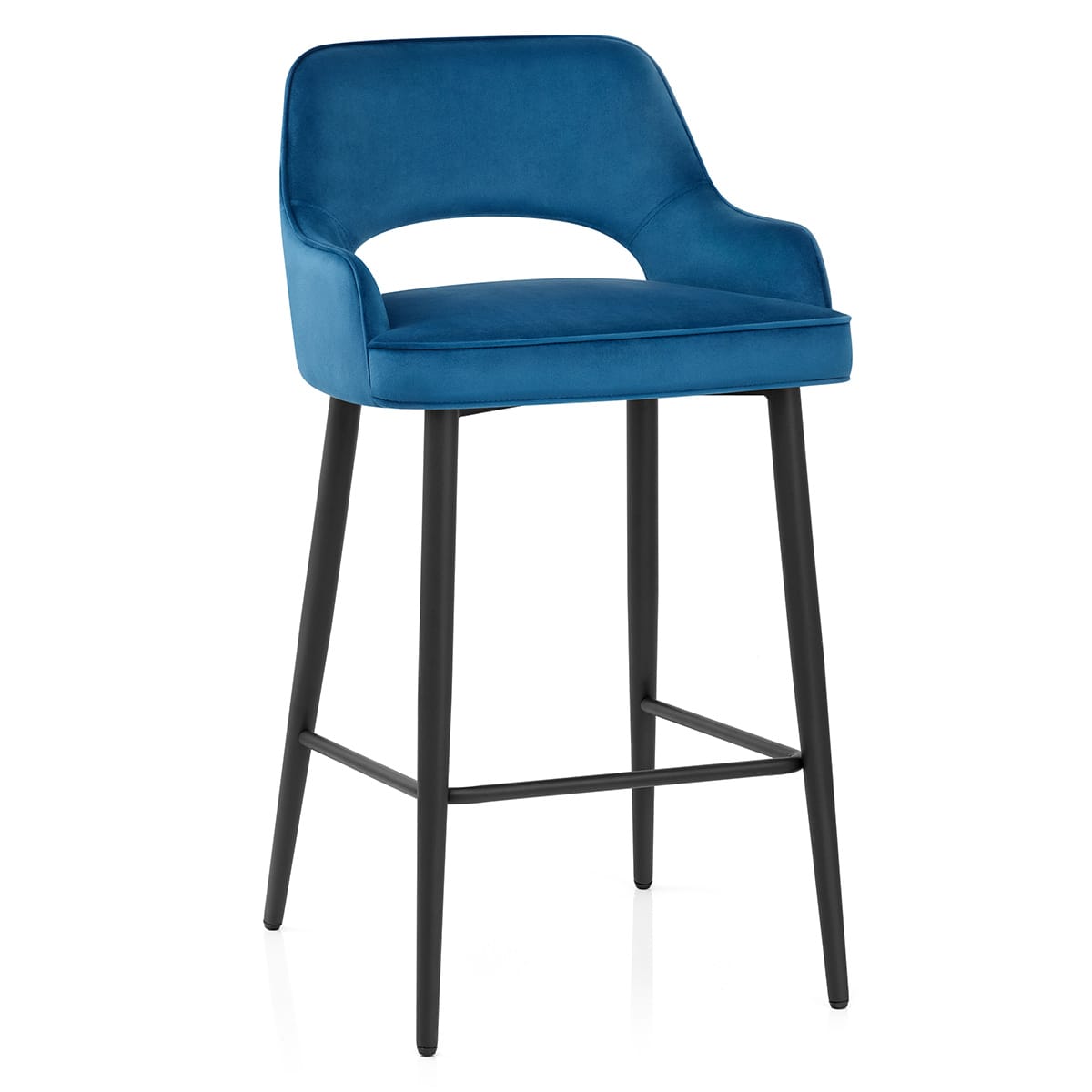 Taburete Terciopelo - Sutton Azul