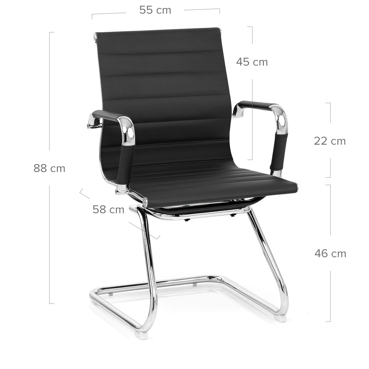 Silla Oficina Polipiel - Task Negro