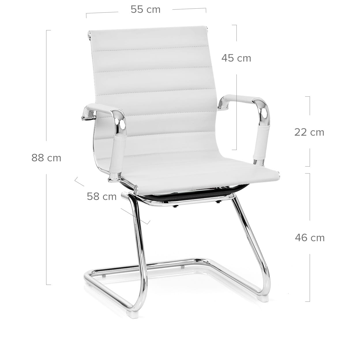 Silla Oficina Polipiel - Task Blanco